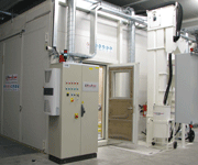Certificated Ex-proof shot blast room with Atex filter unit
