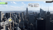 A view at the Empire State Building with the Google data glasses