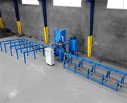 TMV 3-5.5 installation for the sucker rods treatment with automatic loading/unloading system