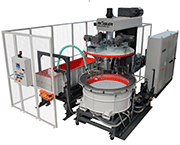 Compact drag finisher with media replenishment system