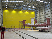 Painting of subsea structures in the Custom Coating Facility (CCF)