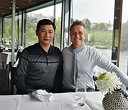 Michael Chen, President of Kunshan Carthing Precision Co., Ltd (left) and Steven Baiker, Publisher of Metal Finishing News (right)