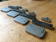 Laser cut components deburred in 5 to 20 min
