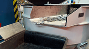 A modern vibratory finishing system, for the deburring of steel components with QF media