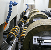 Centreless Grinding System, above and below