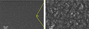 Fig. 2.  SEM images of the surface of 2024-T3 specimen after dry laser peening