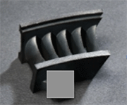 Photo 5: Blisk segment – raw part, Rz = 40 μ (1,600 micro inches). MBFZ toolcraft GmbH