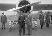 Wiley Post and Harold Gatty during their stopover in Germany