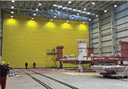 Painting of subsea structures in the Custom Coating Facility (CCF) 