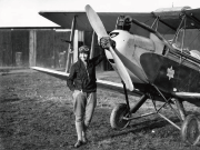 With her Gipsy Moth