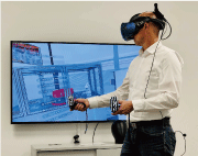 Picture 4: Technical VR CAD Model in human interaction, Spaleck Oberflächentechnik VR Room