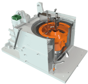 Picture 4: Instead of one collecting tube, 3-phase centrifuges have two. For example, one for water or an emulsion and one for tramp oil (Picture source: Rösler).