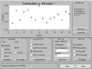 Figure 3. Graphical interphase showing the loaded data and training data