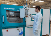 Figure 4: Testing of one of the machines from the DentalBlast 900 by FerroECOBlast® line, with a processing capacity of 240 implants an hour