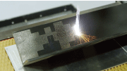 Figure 2: Using lasers to clean and texture at the same time