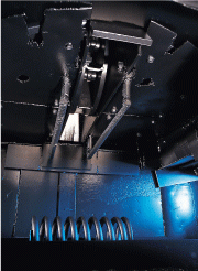 Shot-peening operation on coil spring for automotive application