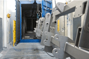 Workpieces after the blasting process