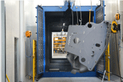 Large workpiece after the blasting process
