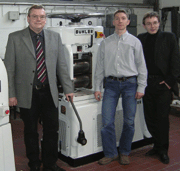 From left to right: Prof. L. Wagner, Dipl.-Ing. T. Ludian and Dipl.-Ing. M. Kocan