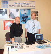 Marco Klijsen from Straaltechniek in Holland and Alan Nudelman from Composition Material in the USA 