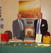 Tony Blower (left) and M. J. Spencer (right), Managing Director of Pometon UK 