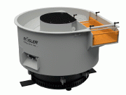 Rotary vibratory driers are the most commonly used drying systems for mass finishing
