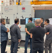 Practical training at DIGITAL SMART robotic peening machine from Abrasive Engineering