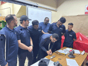 Hands-on practice in progress during the training