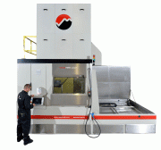 Vapormatt Leopard horizontal automatic wet-blasting machine