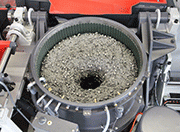 Picture 2: Look into a running centrifugal machine