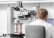 In the metrology laboratory, edge rounding and surface roughness are measured using tactile and optical measuring devices