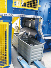 Deloading into containers