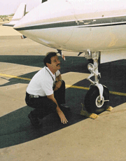 FAA aviation safety inspector at work