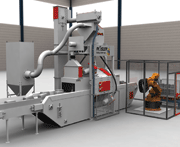 RDGE 2: The wire-mesh continuous-flow system is a multifunctional system for high productivity. It can be fully automated with one of two robots for loading and unloading.