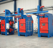 The new compact size overhead monorail blasting machines 13E/0-K 