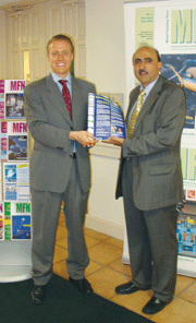 Steven Baiker, Publisher MFN (left) and Arshad Hafeez, Director of Global Business Operations for Nadcap (right)