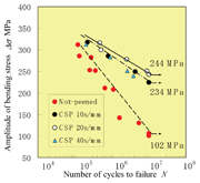 Fig. 6:  Improvement of fatigue strength by shield CSP