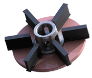 Figure 2: Turbine wheel of the high-performance turbine: Few wear parts and easy assembly reduce overheads