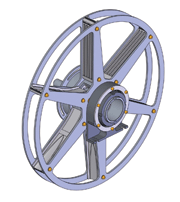 Fig. 6 Blasting wheel for up to 6000 rpm
