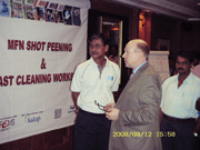 Official MFN Trainer Ananda Talukdar (left) and Juha Siiriainen