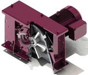 The AGTOS high-performance turbine featuring a sturdy housing made of manganese steel. State-of-the-art design reduces assembly times.