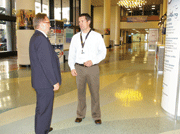 Britton Diver (right) at the first Process Cleaning Expo (PCx), which was held from 4 