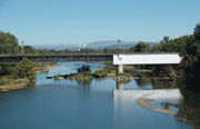 A railway bridge treated with PHENICS